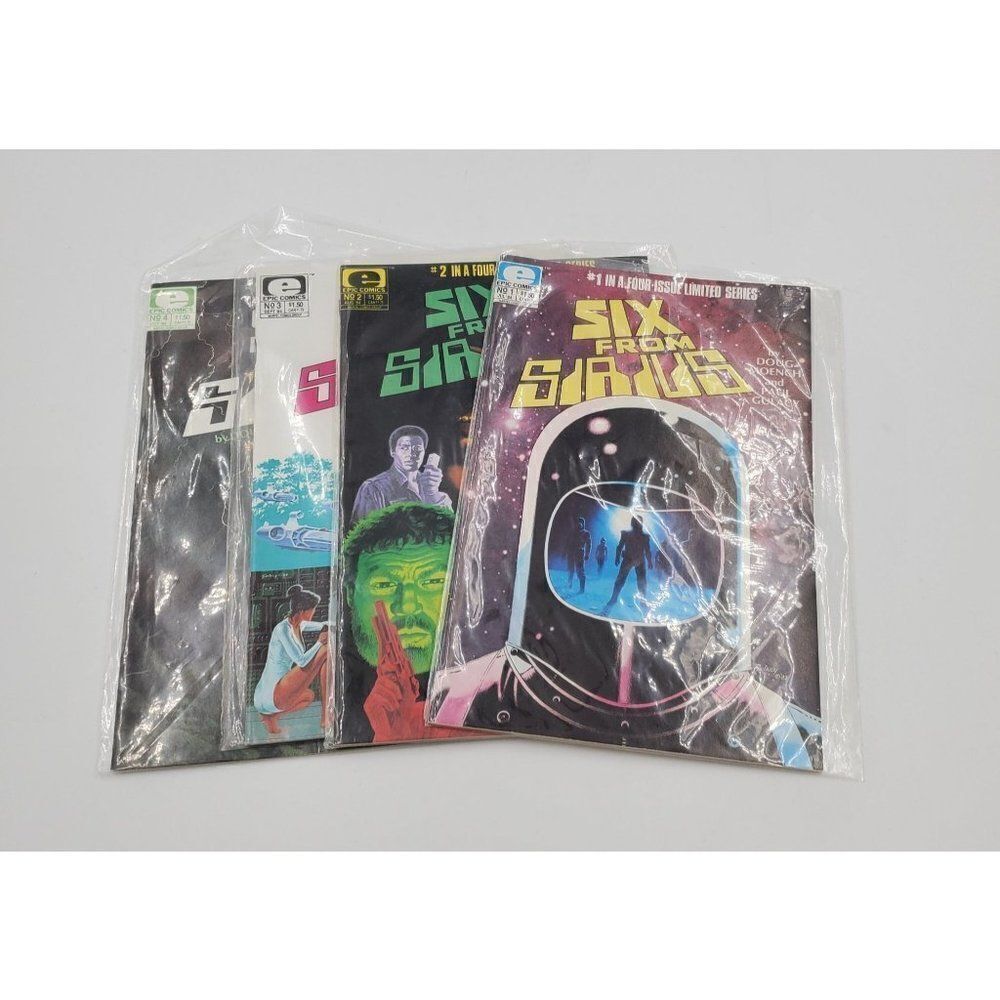 Epic Comics Six From Sirius Comic Book Lot #1-4 Limited Series